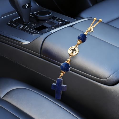 Car Rear View Mirror Accessories Car Hanging Ornament, Cross Unique Rearview - Image 4