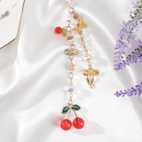 Cherry Bow Rear View Mirror Charm - Image 3
