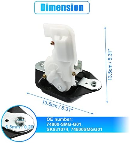 X AUTOHAUX Trunk Latch Lock Actuator 74800-SMG-G01 - Image 7