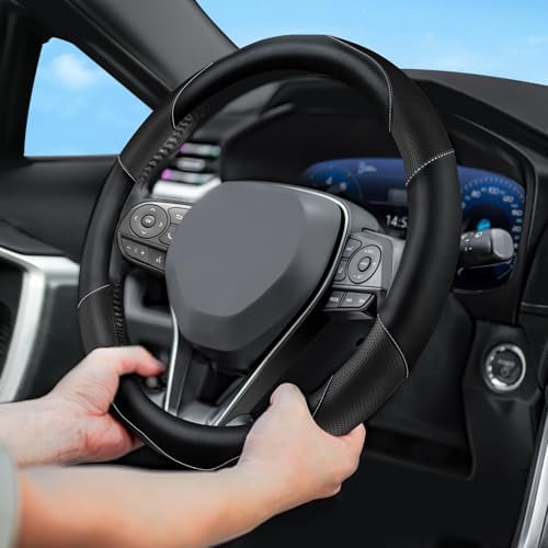 Soft Leather Steering Wheel Cover - Image 3