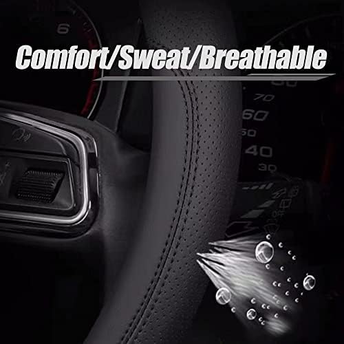 Carodi Latest Nappa Leather car Steering Wheel Cover, Stylish Non-Slip Leather - Image 5