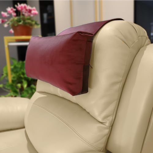 Velvet Recliner Headrest Pillow, Non-Slip Neck Support by AmazeCov