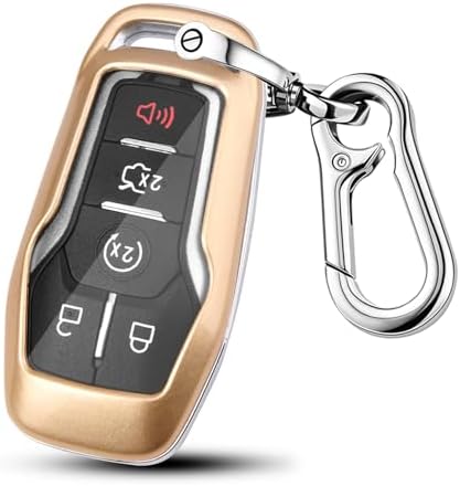 QBUC for Ford Key fob Cover, 4/5 Buttons Smart Key by QBUC