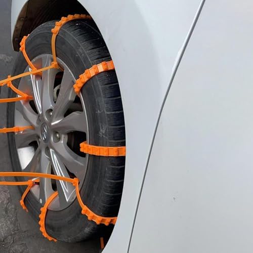 20PC Reusable Anti Skid Snow Tire Chains, Tire Zip Ties - Image 5