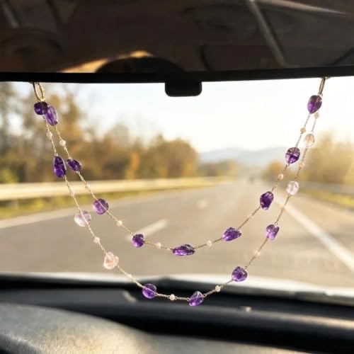 10 Pack Rearview Mirror Charm Hanger Blanks Large 6.7 Inch, Iridescent Rainbow - Image 5