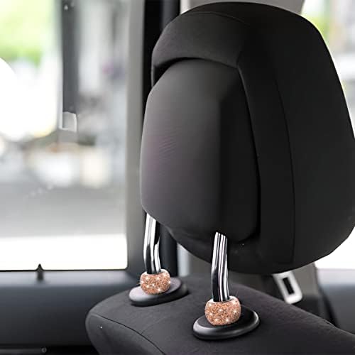 BELOMI 4 Pack Car Headrest Collars, Bling Car Head Rest Collars Rings Decor - Image 6
