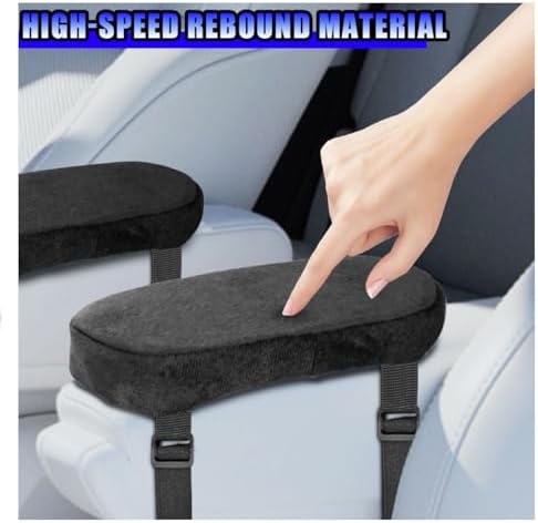 2PCS Car Elbow Pad Arm Rest Cover, Soft Armrest Cushion Pad - Image 3