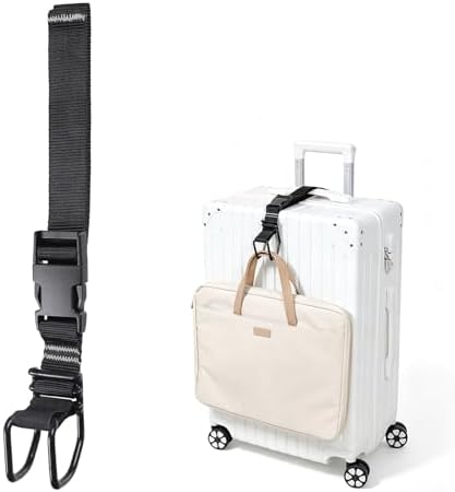 J Hook Luggage Strap, Add A Bag Carry On Hook, Hands-Free by Vividwise