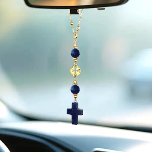 Car Rear View Mirror Accessories Car Hanging Ornament, Cross Unique Rearview by Unknown