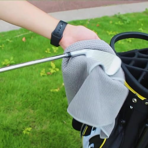 VIVIDLY 3 Pack 16"x16" Waffle Microfiber Golf Towels - Image 4