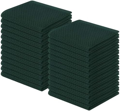 Homaxy 100% Cotton Waffle Weave Kitchen Dish Cloths 24-Pack by Homaxy