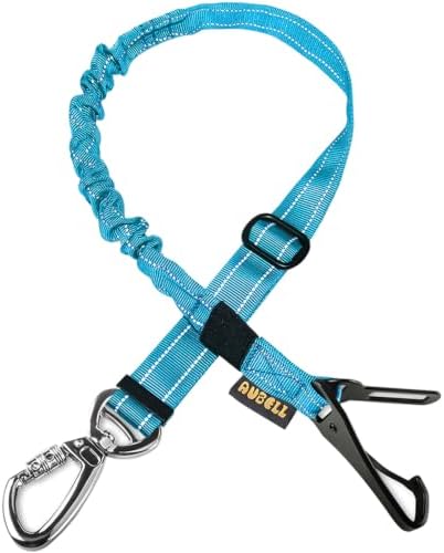 AUBELL Dog Seat Belt for Car, Updated 3-in-1 Bungee Dog Car Harness by AUBELL