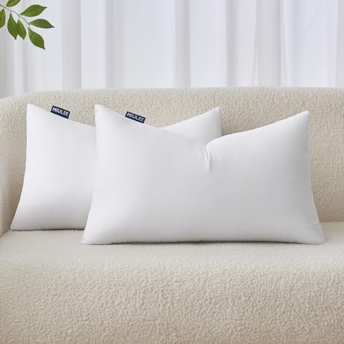 MIULEE 12x24 Pillow Inserts Set of 2, Throw Pillows by MIULEE