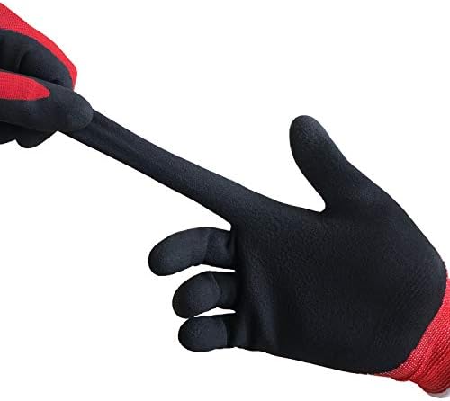 COOLJOB Gardening Gloves for Men, 2 Pairs Breathable Rubber Coated for Garden - Image 3