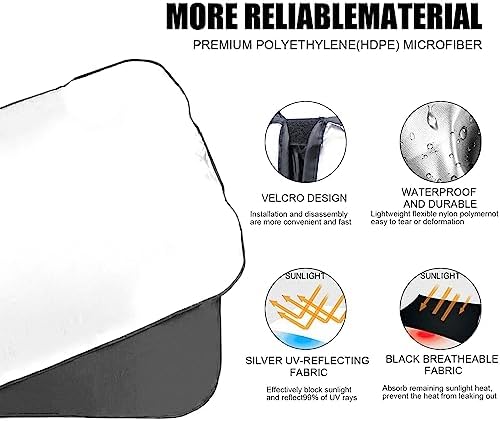Foldable Front Windshield Sunshade fit - Image 7