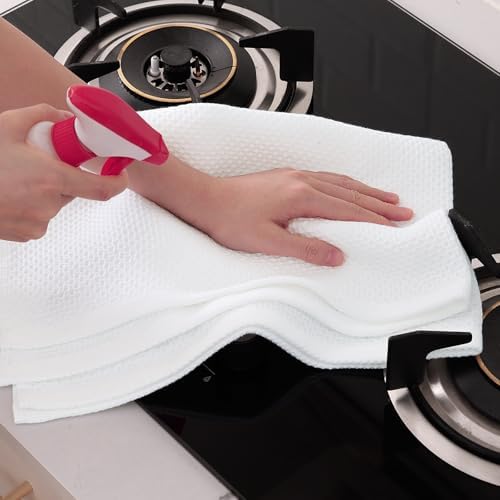 Homaxy 100% Cotton Oversized Waffle Weave Kitchen Towels 4-Pack - Image 5