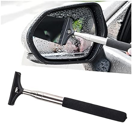 8sanlione 38.6 Inch Telescopic Mirror Squeegee, Car Logo on Black by 8sanlione