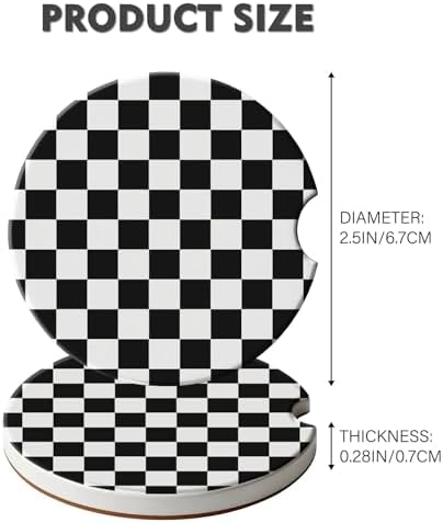 2 Pack Car Coasters for Cup Holders, Cute Car Accessories Interior - Image 4