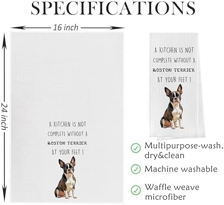 Boston Terrier Dish Towels Set - Image 2