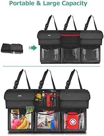 Oasser Trunk Organizer for Car, 6 Storage Compartments 43.3x19in - Image 7