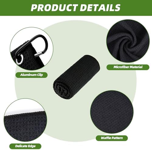 Mile High Life Microfiber Golf Towel 6 Pack Waffle - Image 4