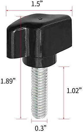 Anxingo 8Pcs Hardtop Quick Removal Fastener Thumb Screws Nuts Kit & 8 Pack D - Image 2
