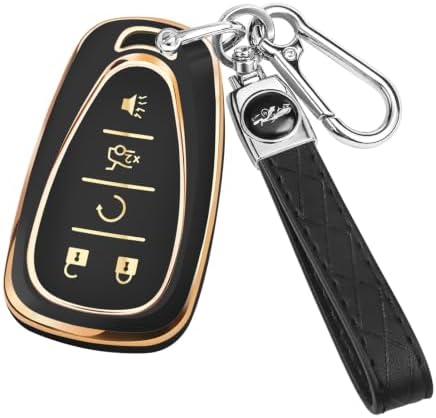 for Chevy Key Fob Cover, 5 Buttons TPU Key Cover by CARKEYCOVERforKERHXLE
