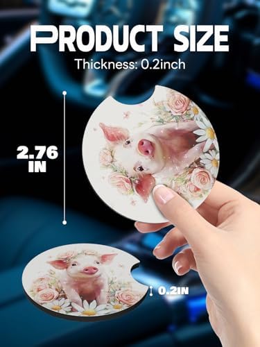 WOCOCN Car Coasters, Cup Holder Coasters - Image 5