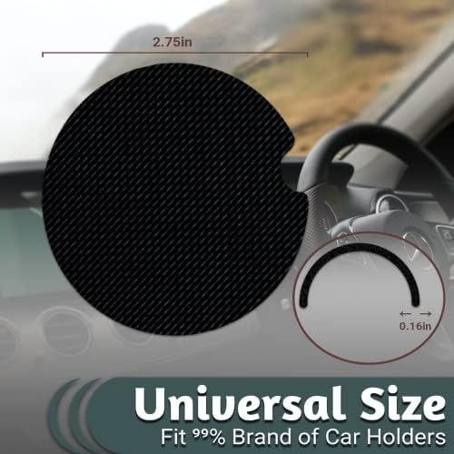 Yonlevres Car Coasters for Cup Holders, Evil Eye, 2 Pack - Image 3