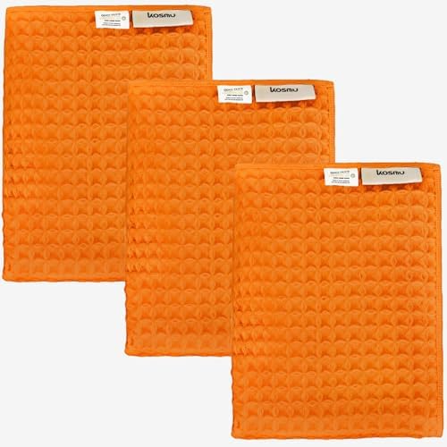 Luxury Organic Japanese Cotton Waffle Bath Towel | Thick, Quick Dry Bathroom by KOSMU