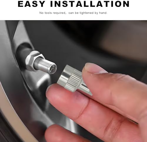 20 PCS Tire Valve Stem Caps, Nickel-Plated Metal Tyre Dust Caps - Image 4
