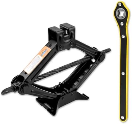 1.5T Scissor Jack for Car, Heavy Duty Scissor Car Jack Kit by Unknown