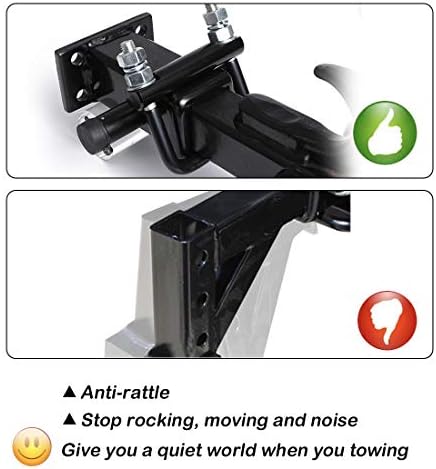 CZC AUTO Hitch Clamp Anti-Rattle Stabilizer 2 Inch, 2 Pack - Image 5