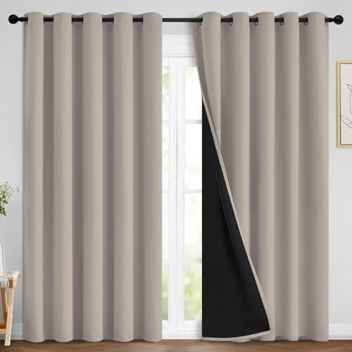 Yakamok Natural Blackout Curtains 84 Inches Long by Yakamok