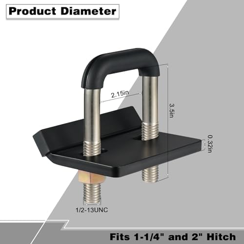 TOPSHINE Trailer Hitch Tightener Anti-Rattle Stabilizer - Image 3