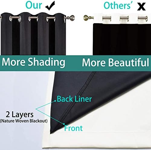 Yakamok Cream 100% Blackout Curtains 63 Inches Long - Image 5