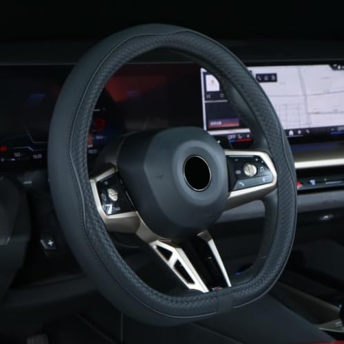 Mayco Bell Flat Bottom Size Steering Wheel Cover Anti-Slip, Breathable by MaycoBell