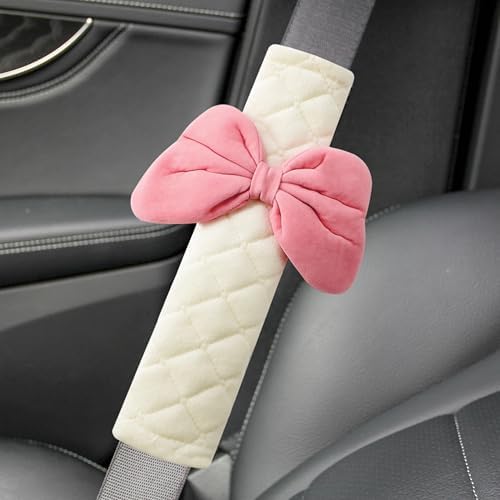 Amooca 2-Pack Braid Pattern Seat Belt Covers Shoulder Pads - Image 4
