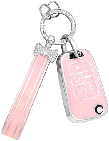 PIFOOG Key Fob Cover for Chevy 5 Button Malibu Equinox Camaro Cruze Trax Impala by PIFOOG