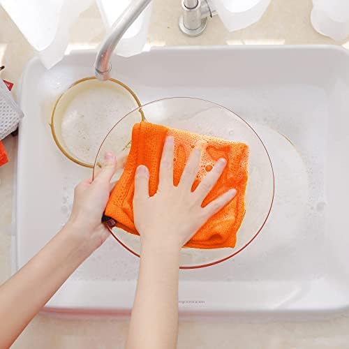 Homaxy 100% Cotton Waffle Weave Kitchen Dish Cloths 6-Pack - Image 4