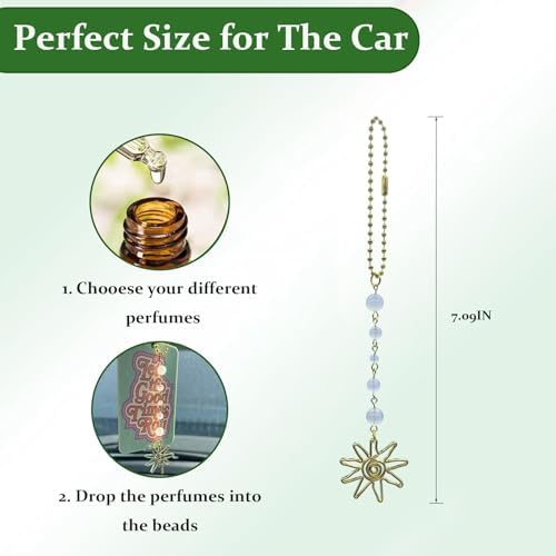 Sun Hanging Car Charm, Boho Crystals Decor - Image 3