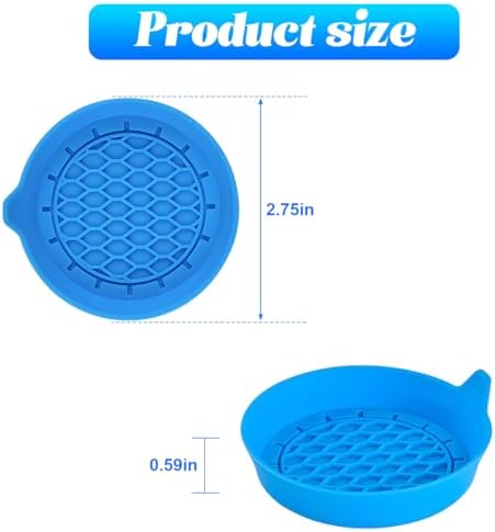 Zpana 4PCS Car Cup Holder Coasters, Silicone Non-Slip Vehicle Cup Recessed Mats - Image 2
