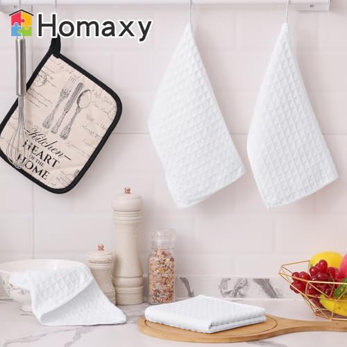 Homaxy Microfiber Kitchen Towels and Dishcloths Sets, 8 Pack - Image 5