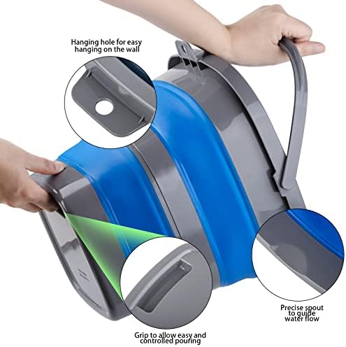 Collapsible Bucket with 1.32 Gallon, Small Plastic Bucket - Image 3
