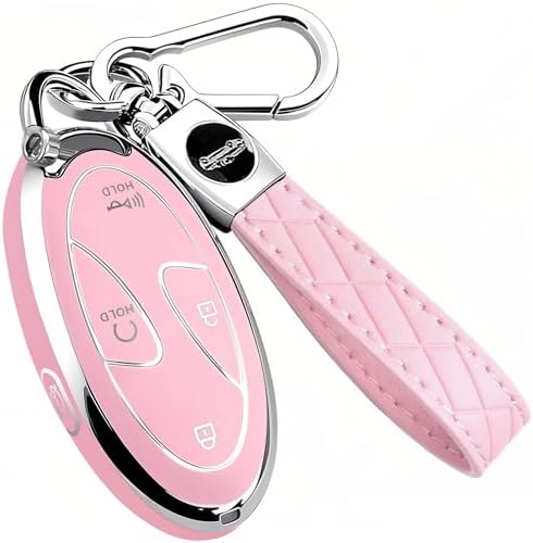 5 Buttons Compatible with Hyundai Key Fob Cover Accessories, Fits by Unknown