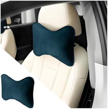 Car Headrest Pillow, Suede Soft Comfortable Breathable Vehicle Seat Neck by Ywdiml
