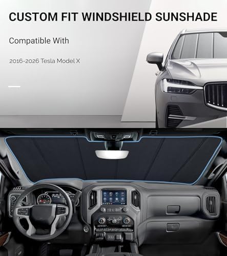 Pigenius Windshield Sunshade for Tesla Model X 2016-2026 - Image 2