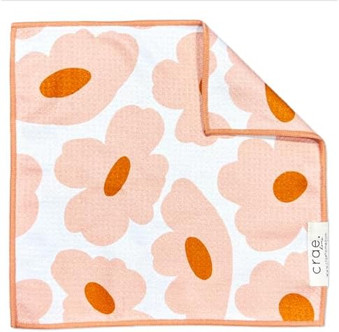 Double-Sided Microfiber Washcloths, Waffle Weave Kitchen Washcloths by CraeHome