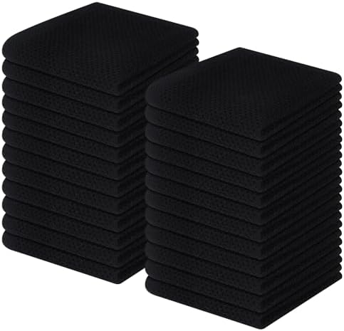 Homaxy 100% Cotton Waffle Weave Kitchen Dish Cloths 24-Pack by Homaxy