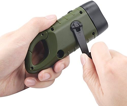 Simpeak 2-Pack Hand Crank Solar Powered Flashlight, Emergency Rechargeable LED - Image 4